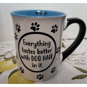 Everything tastes better with dog hair in it 16oz Ceramic Coffee Mug‎ & Tea Cup